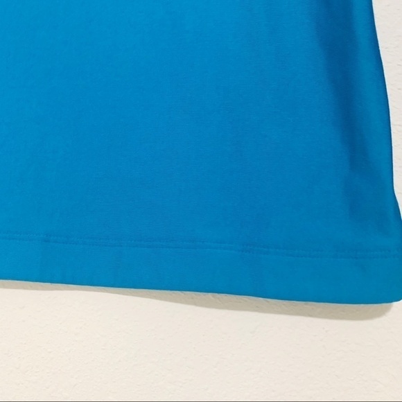 UNDER ARMOUR compression layer high neck shirt rash guards light blue womens M - Picture 5 of 9